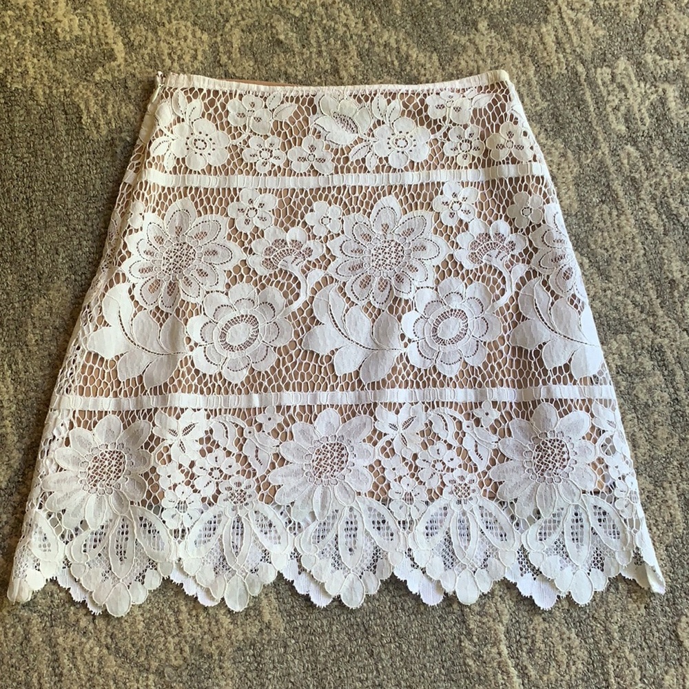 For Love & Lemons Gianna Miniskirt in White - Picture 4 of 8